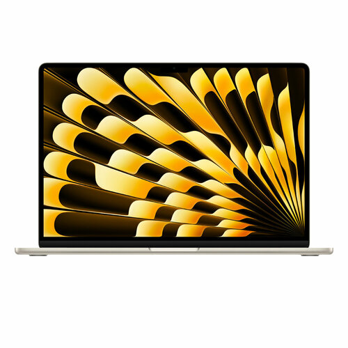 153 Ноутбук Apple MacBook Air 15 2024 2880x1864 Apple M3 RAM 8 ГБ SSD 512 ГБ Apple graphics 10-core macOS MRYT3LLA Starlight английская раскладка 165950₽