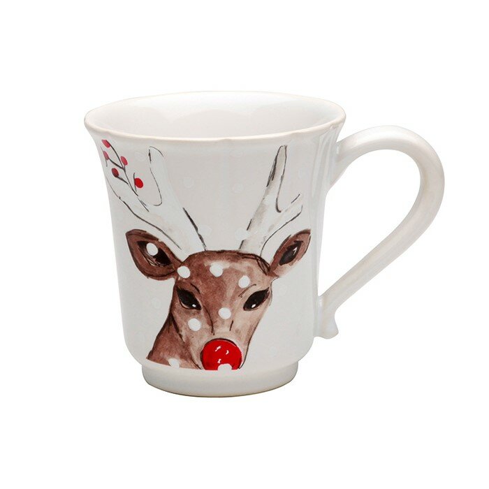 Кружка Deer friends 320 мл материал керамика цвет белый Costa Nova Португалия DF609-WHI(SC131-01216G)