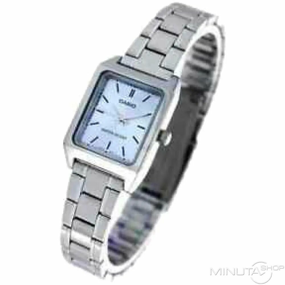 LTP-V007D-2E Casio наручные часы кварцевые WR30 (3 атм) женские голубой минеральное стекло