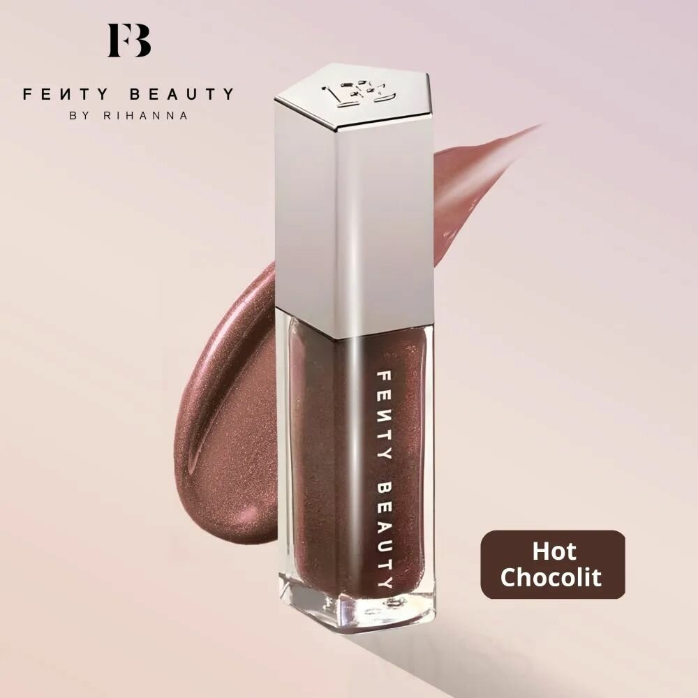 Блеск для губ Fenty Beauty Gloss Bomb Hot Chocolit (цвет Горячий шоколад), США, 9 мл