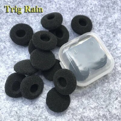 20 шт, амбушюры Chic Rain для наушников 18 мм, Black 20pcs