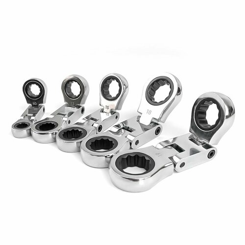 Набор из 5 коротких торцевых ключей с эластичными головками 3185₽