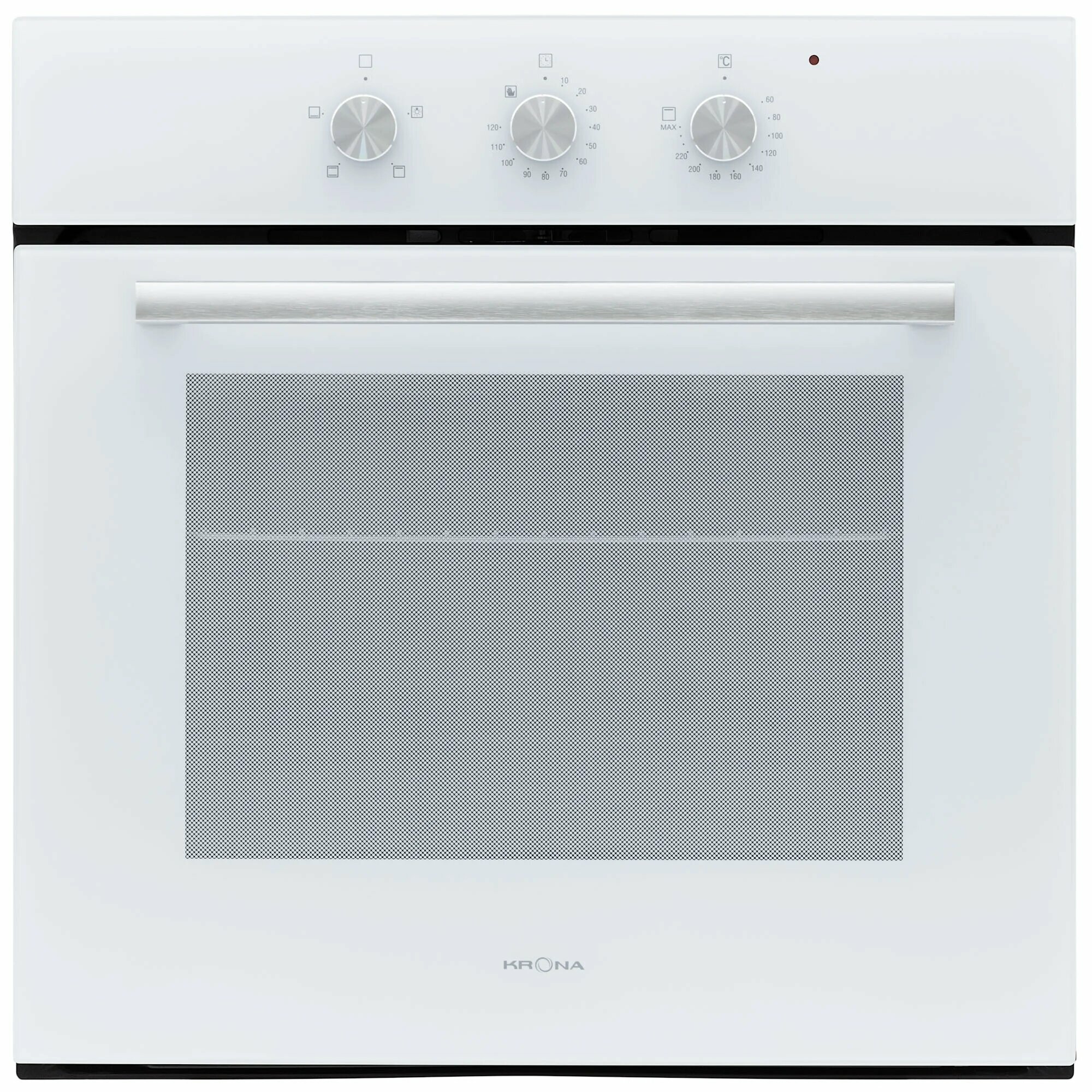 Встраиваемый духовой шкаф Krona ESSENZA 60 WH G2, электрический, гидролизная очистка, 68 л