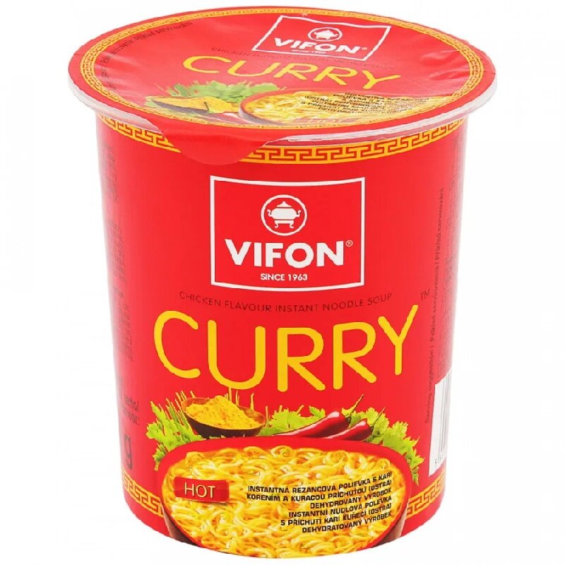 Суп-лапша Vifon Curry со вкусом курицы кари 60г - фото №9