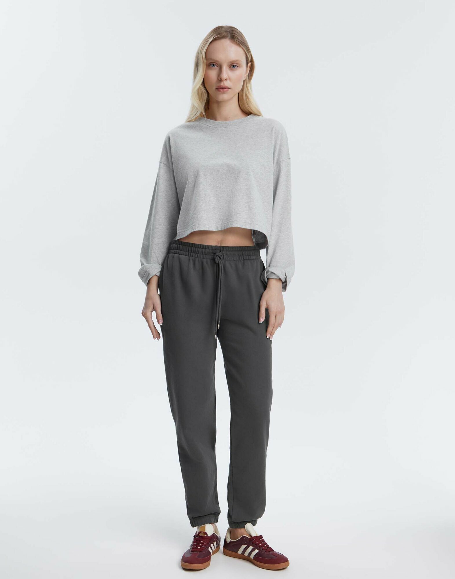 Брюки спортивные Gloria Jeans размер XXS/158 (36-38) темно-серый