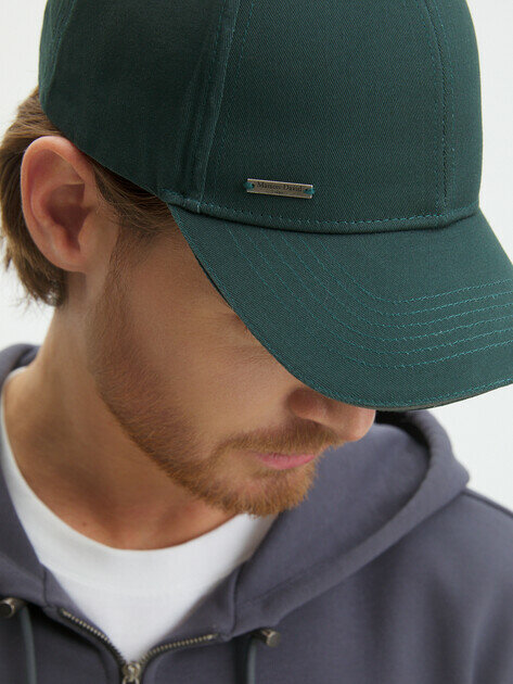 Бейсболка Maison David для взрослых и детей, размер б/р, темно-зеленый — фото 1