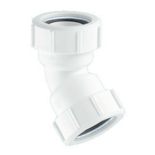 Отвод компрессионный McAlpine 40 х 135гр ( белый ) 40B-WH