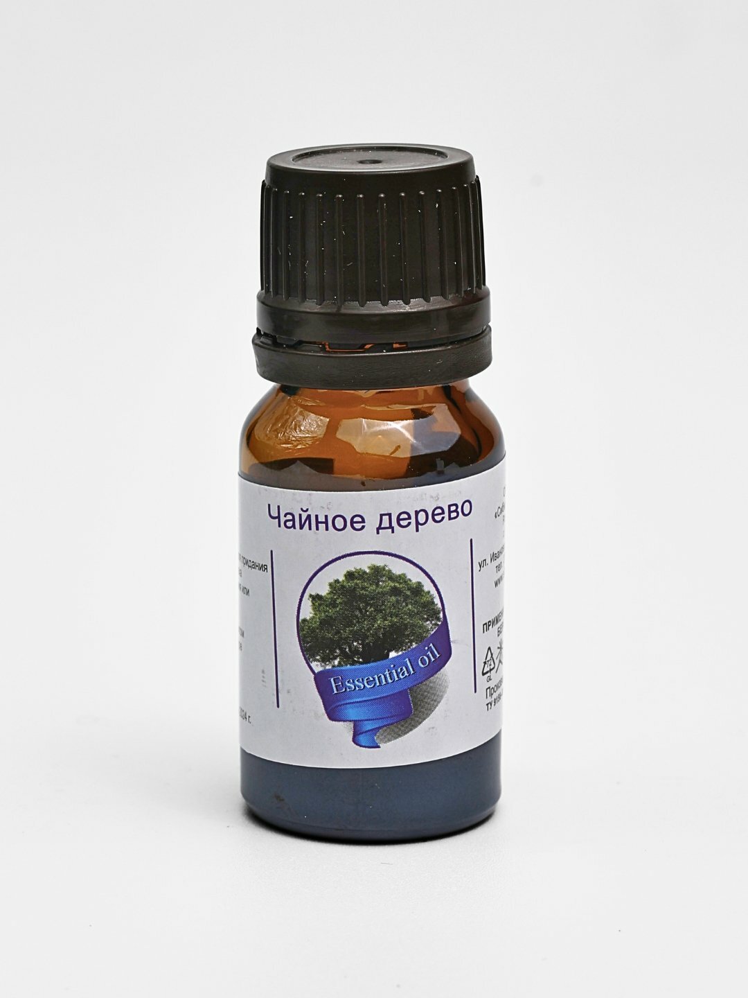 Натуральные эфирные масло ЧАЙНОГО ДЕРЕВА для ароматерапии, бани и сауны Atma 10 мл — фото 1
