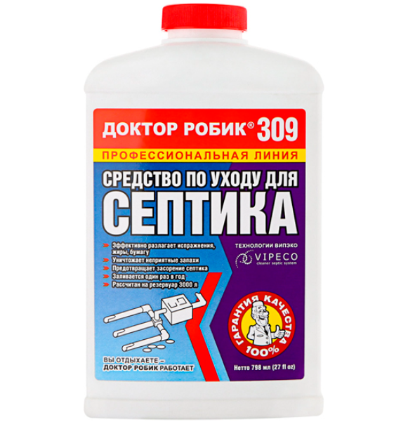 Доктор Робик по уходу за септиком 798мл