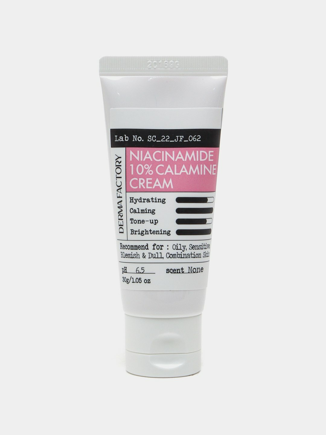 Успокаивающий и осветляющий крем DERMA FACTORY Niacinamide 10% Calamine Cream, 30 мл