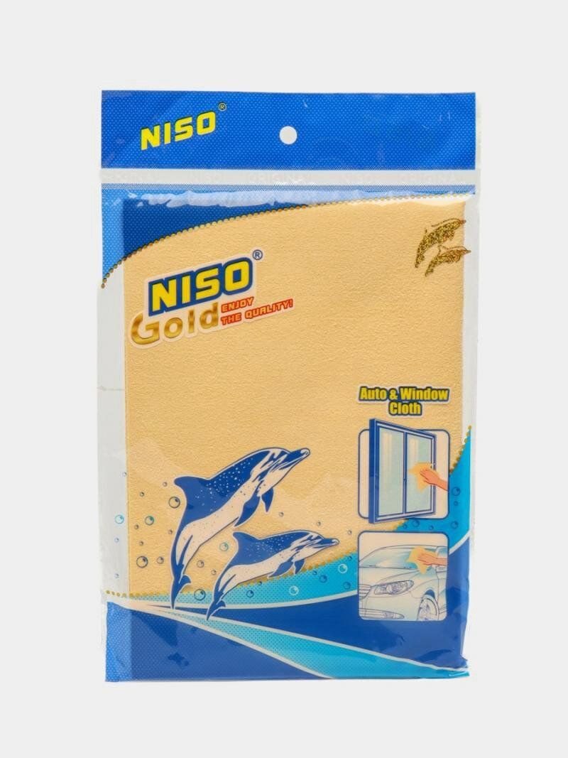 Тряпка для чистки NISO Delfin Gold, универсальная, для авто и дома — фото 1