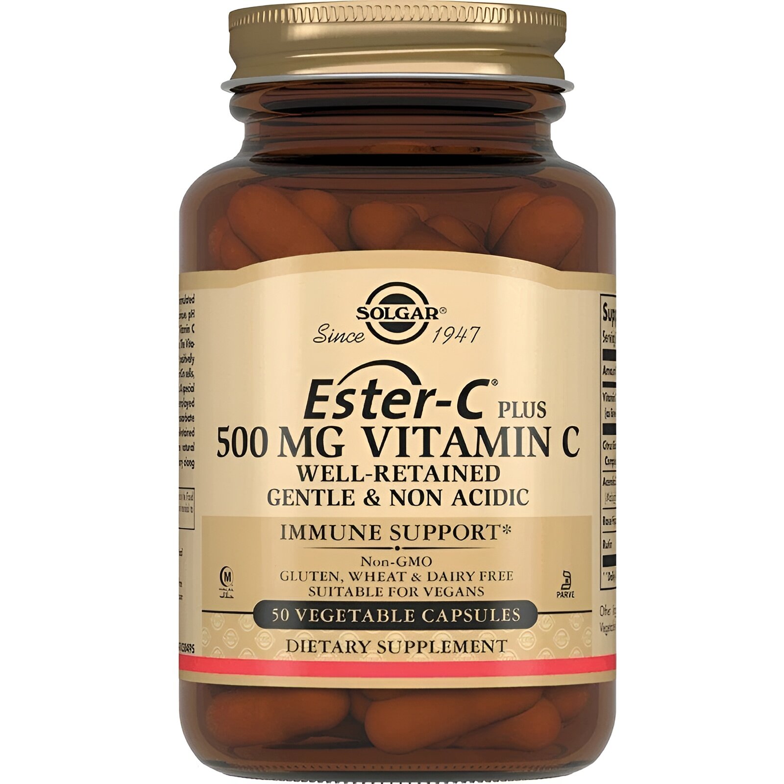 Солгар Эстер-С плюс витамин С 500мг капсулы 50 шт