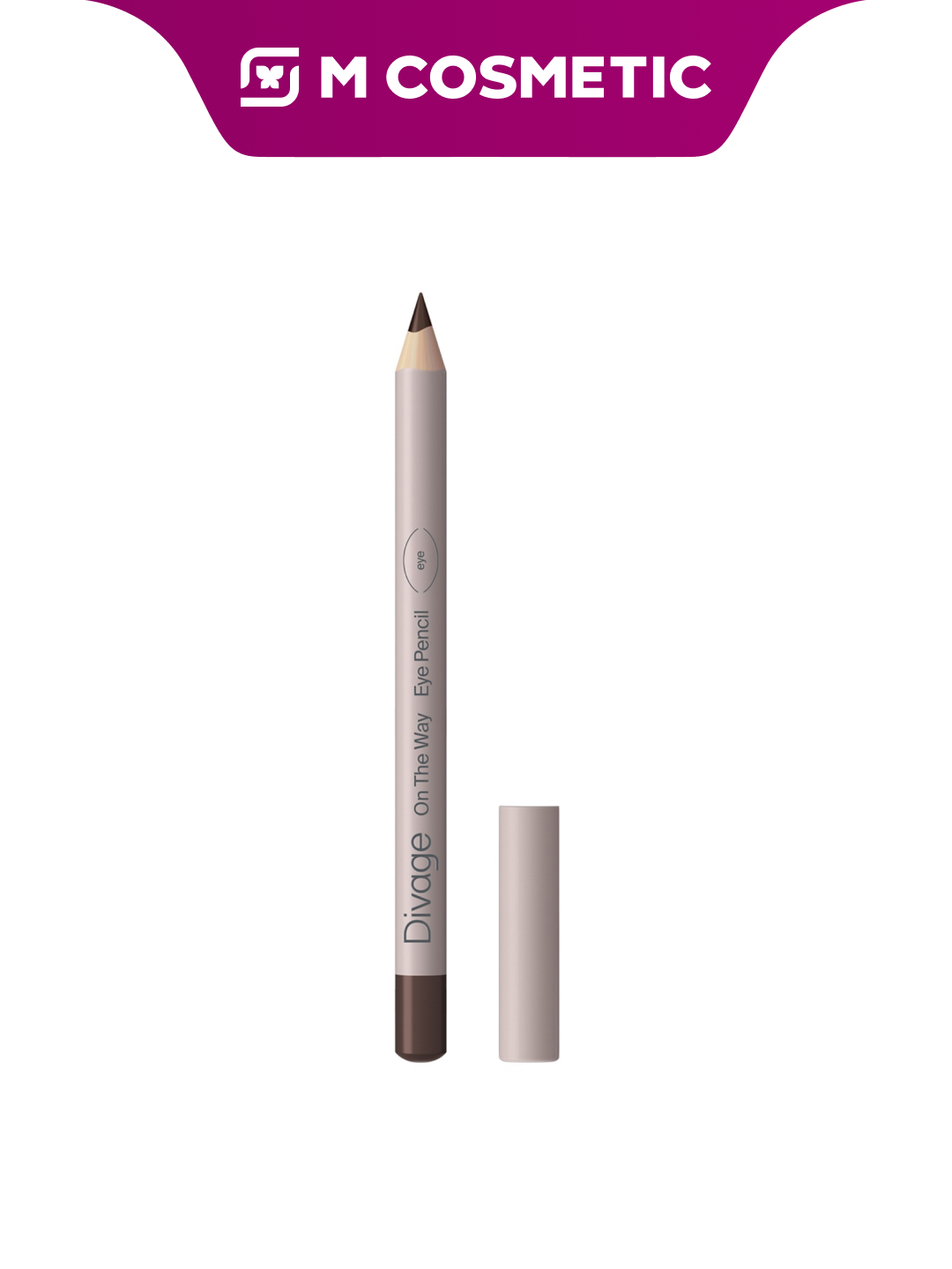 Карандаш для глаз DIVAGE On The Way, тон 02, коричневый, 1,1 г