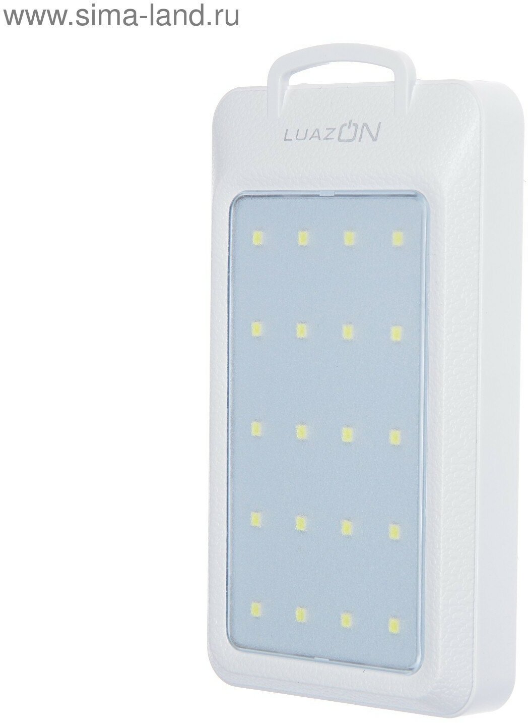 Внешний аккумулятор LuazON PB-09, 7000 мАч, 2хUSB, microUSB, 1 A, солнеч бат, фонарик, компас