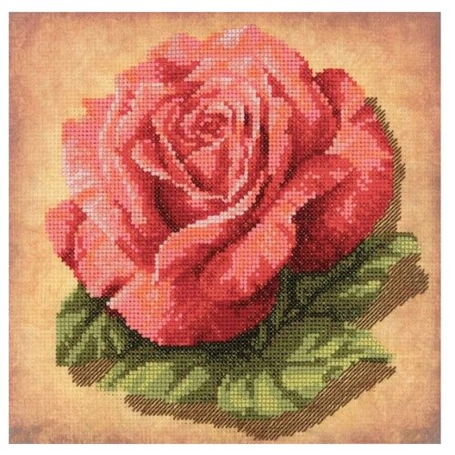 фото Риолис набор для вышивания роза 20 х 20 см (0070 рт)