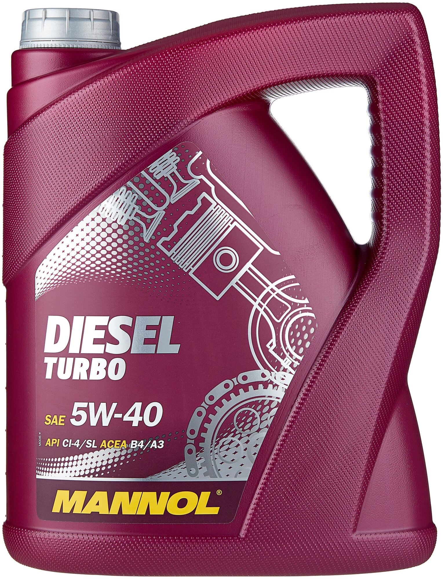 Полусинтетическое моторное масло Mannol Diesel Turbo 5W-40, 5 л, 1 шт.