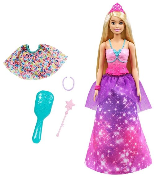 Кукла Barbie Дримтопия 2-в-1, GTF92 принцесса