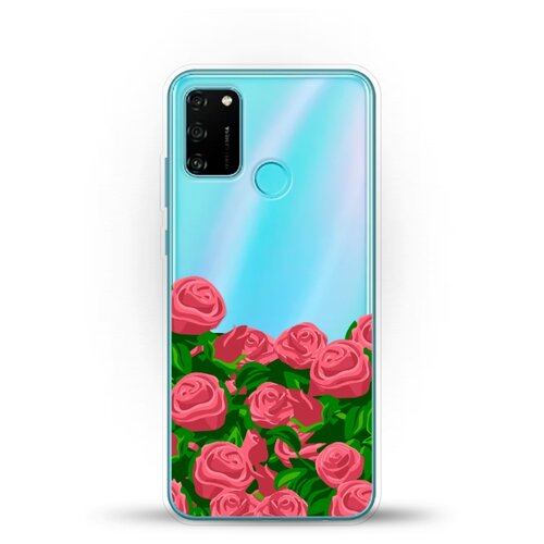 фото Силиконовый чехол розы на honor 9a andy & paul