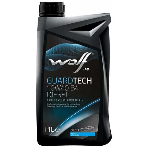 Полусинтетическое моторное масло Wolf Guardtech 10W40 B4 Diesel, 60 л