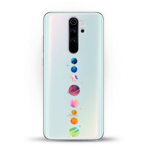 фото Силиконовый чехол планеты на xiaomi redmi note 8 pro andy & paul