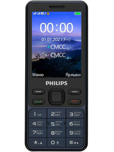 Сотовый телефон Philips E185Blue