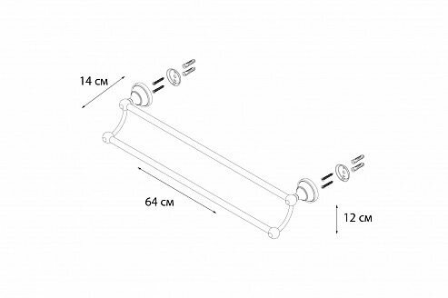 Аксессуар для ванной Fixsen Bogema FX-78502 Полотенцедержатель