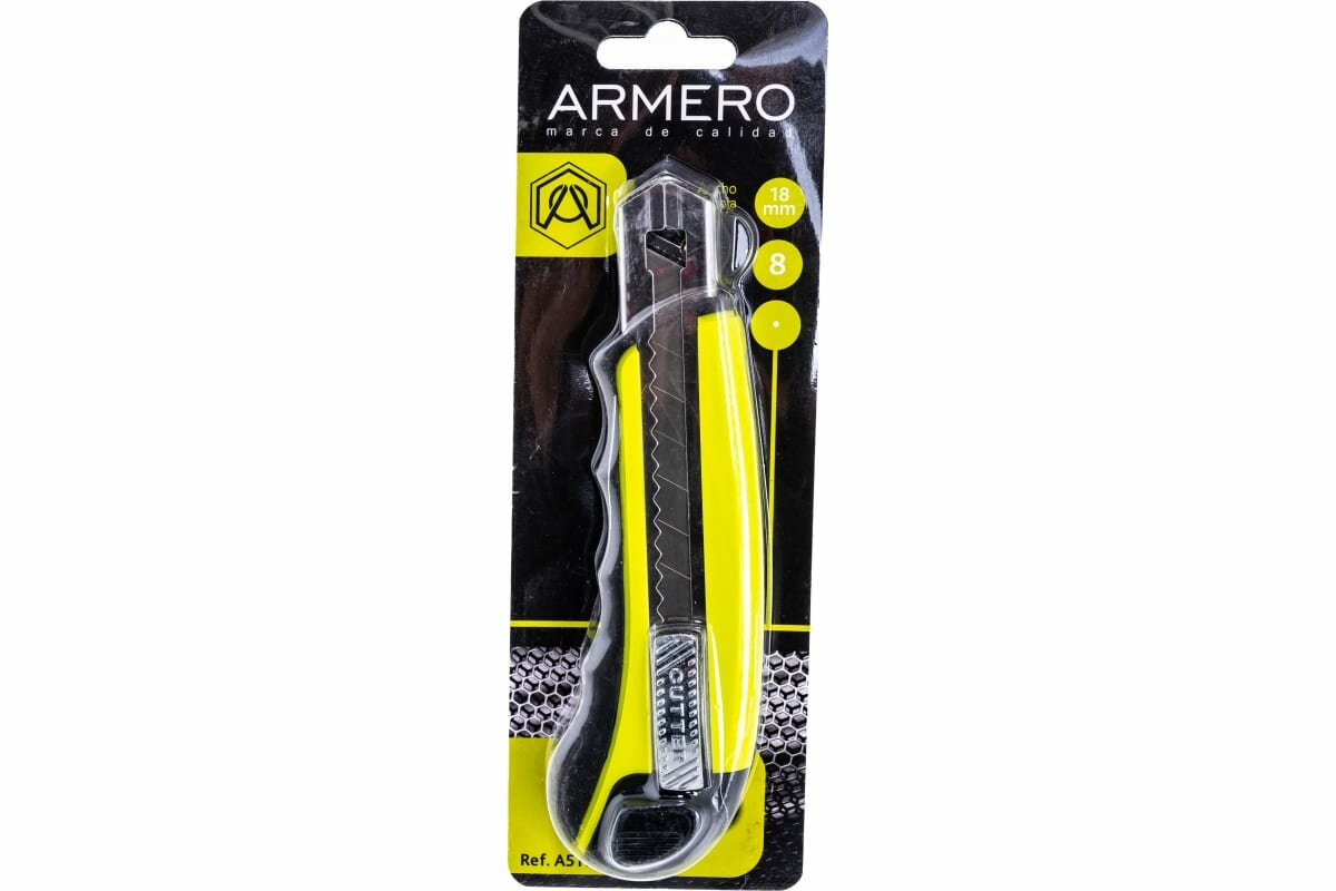 A511/181 Нож технический (зеленый, пластиковый корпус) Armero - фото №15