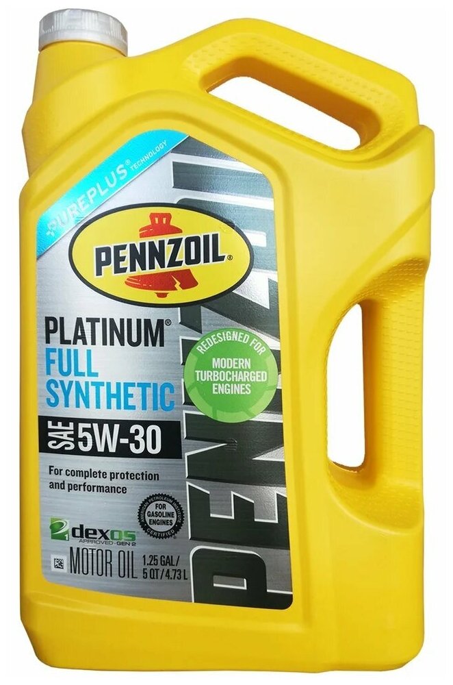 Масло моторное синтетическое PENNZOIL PLATINUM Full Synthetic 5W-30 Motor Oil (4,73 л)