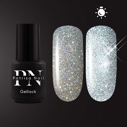 Гель-лак Patrisa Nail B183 Ice Flash (серебро), 3,5 мл