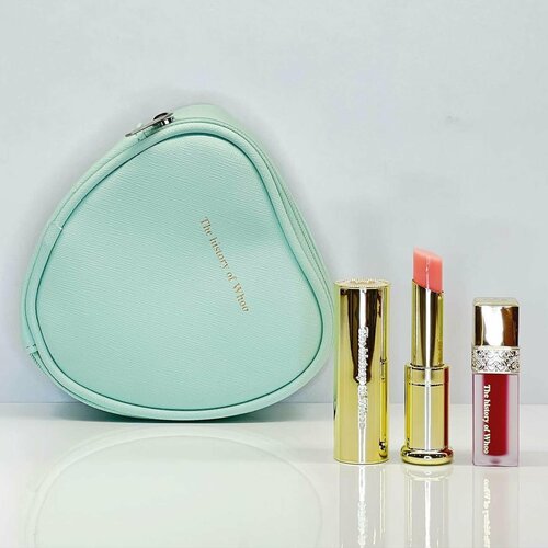 Помада и бальзам для губ THE HISTORY OF WHOO GLOW LIP BALM SET PINK (blue pouch)