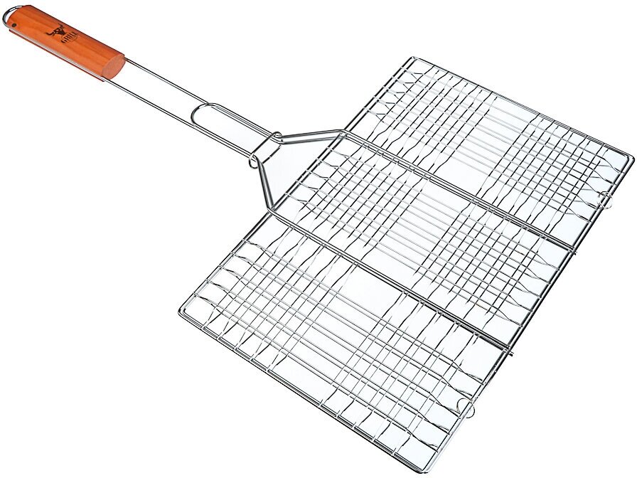 GRILLBOOM Решетка-гриль хром., 23х35х2 см - фотография № 1