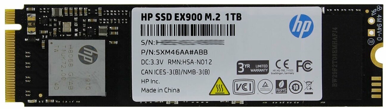 Твердотельный накопитель HP 1 ТБ M2 5XM46AA