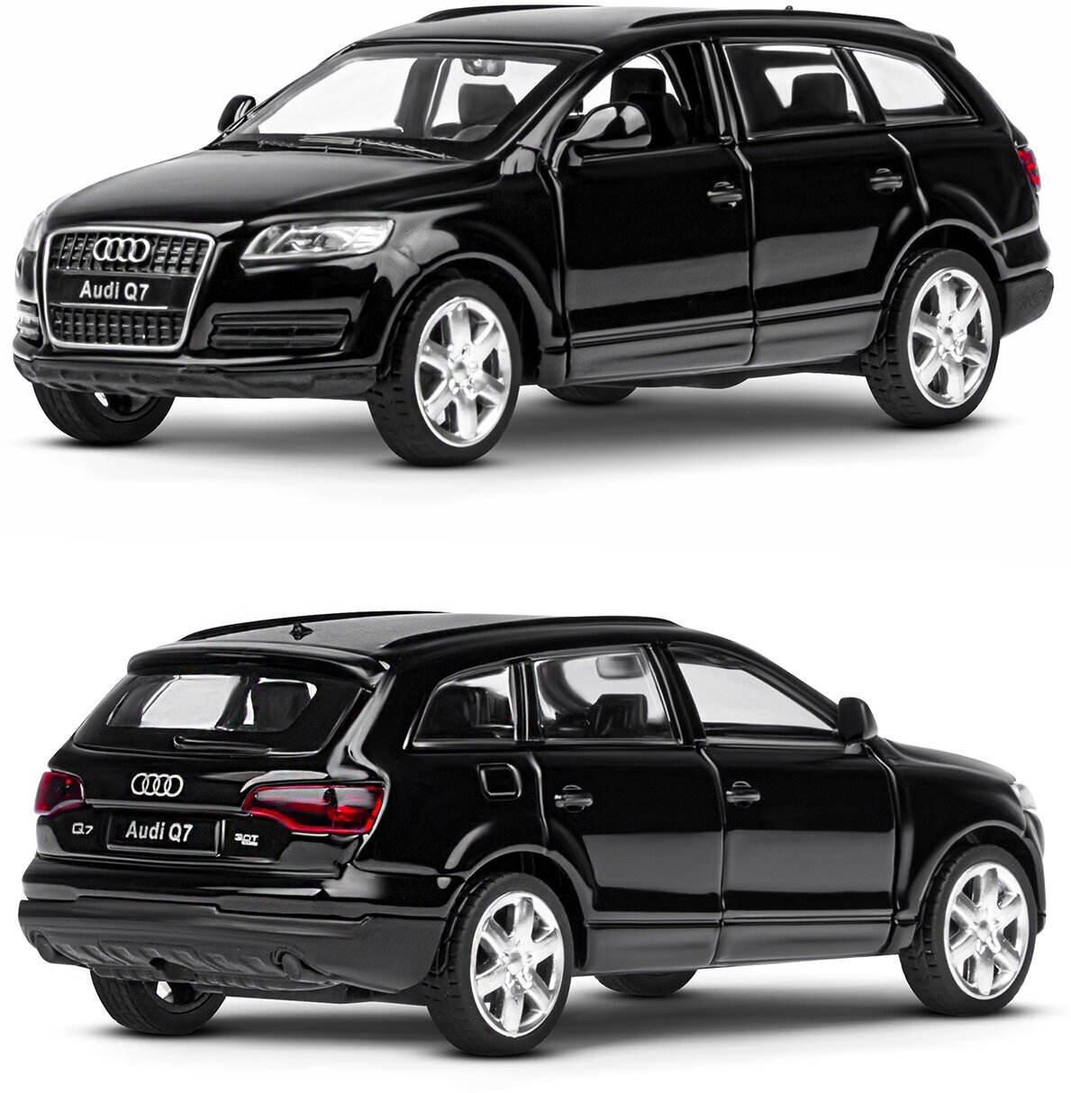 Модель 1:43 Audi Q7, черный 1251250JB Автопанорама - фотография № 2