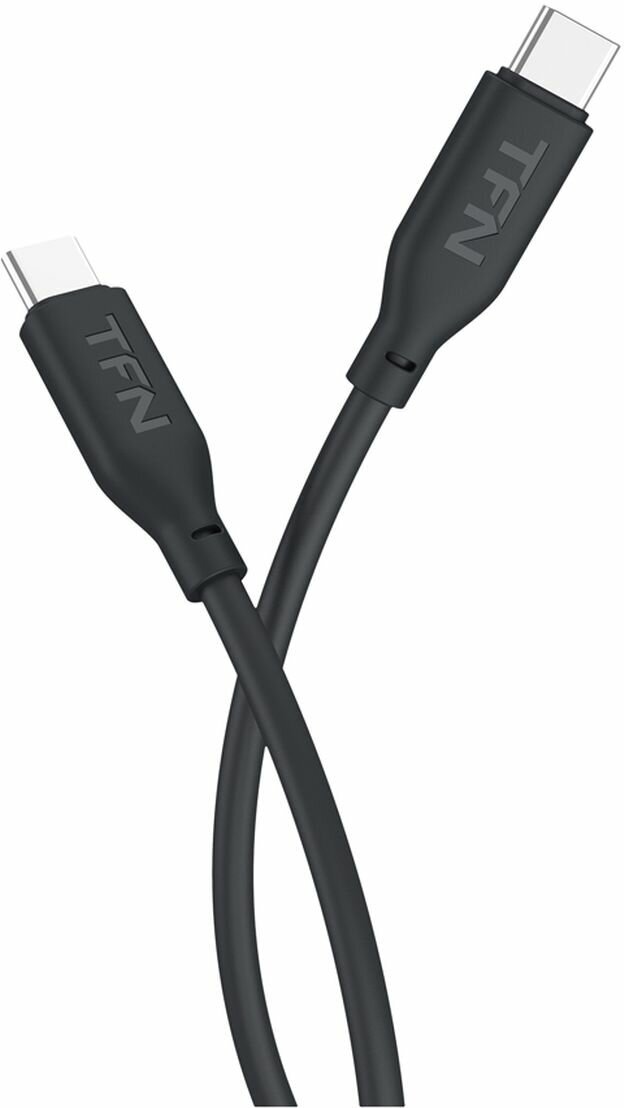 Кабель USB Type-C TFN TypeC-TypeC silicone 2m black (TFN-C-SIL-CC2M-BK)