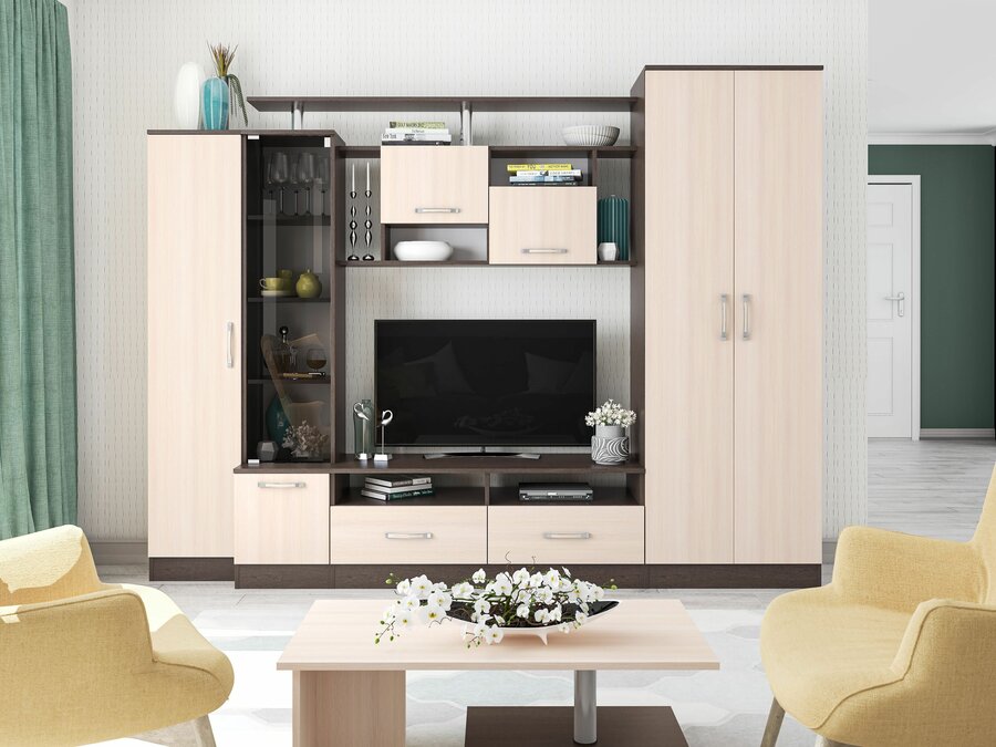 Готовые комплекты мебели для гостиных — купить по низкой цене на Яндекс Маркете