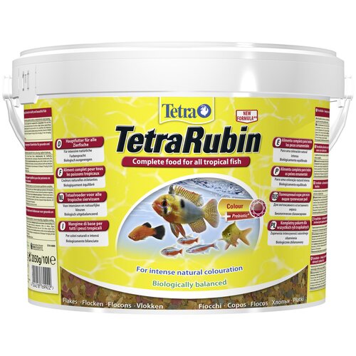 Сухой корм для рыб, ракообразных Tetra TetraRubin Flakes, 10 л, 2.05 кг