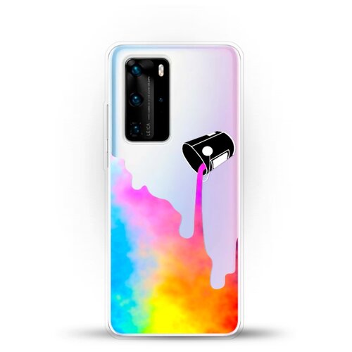 фото Силиконовый чехол краски на huawei p40 pro andy & paul