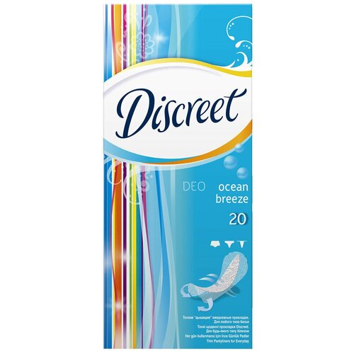 Discreet прокладки ежедневные Deo Ocean Breeze Multiform, 20 шт.