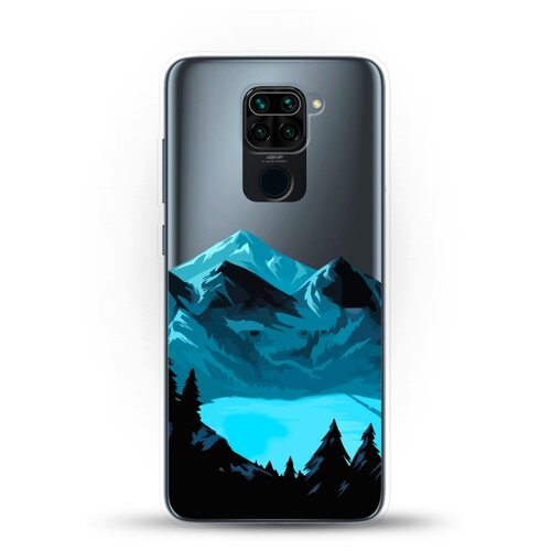 фото Силиконовый чехол горы и озеро на xiaomi redmi note 9 andy & paul