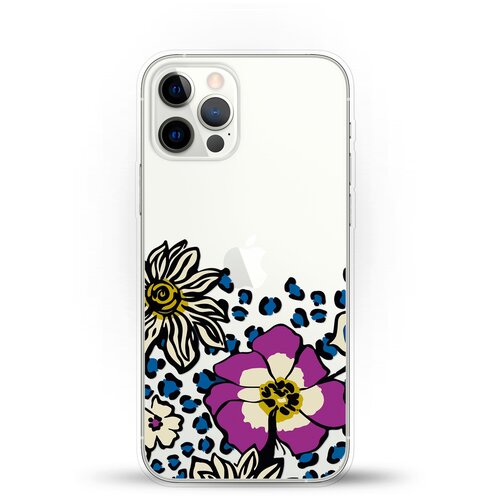 фото Силиконовый чехол цветы с узором на apple iphone 12 pro max andy & paul