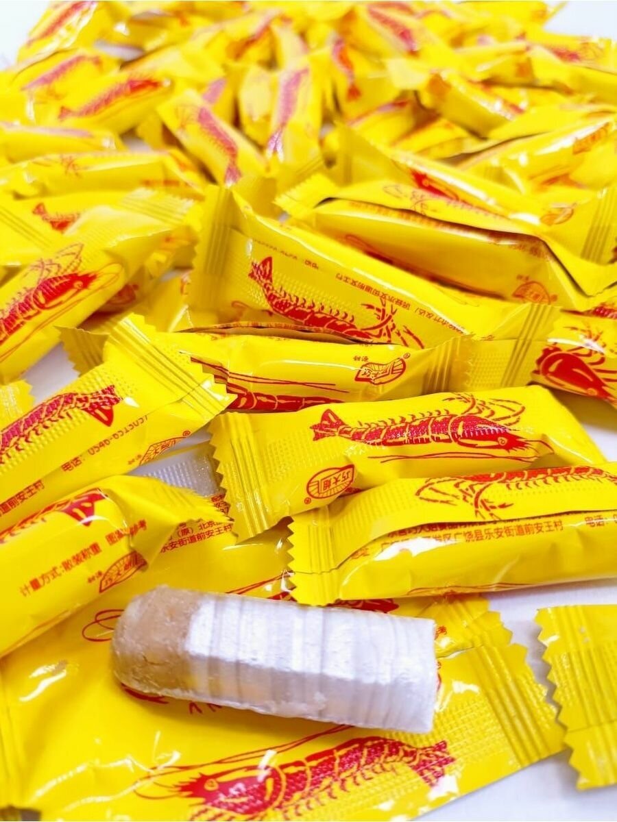 Китайские конфеты "Раковые шейки" Ассорти - 500г - фотография № 2