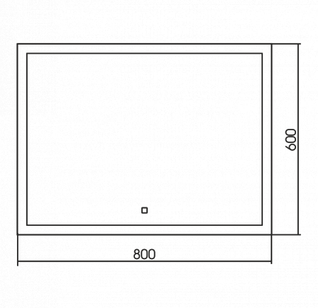 Зеркало 800х600 c подсветкой и диммером, сенсорный выключатель - фотография № 11