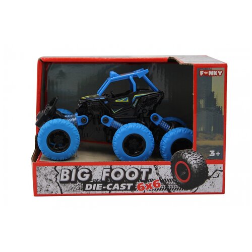 Машина пластиковая FUNKY TOYS FT61069 Багги die-cast, инерционный, синий, 6*6