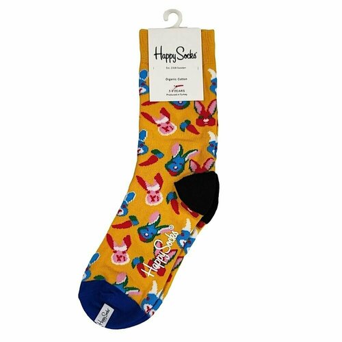 Носки Happy Socks, размер 32/35, красный, желтый