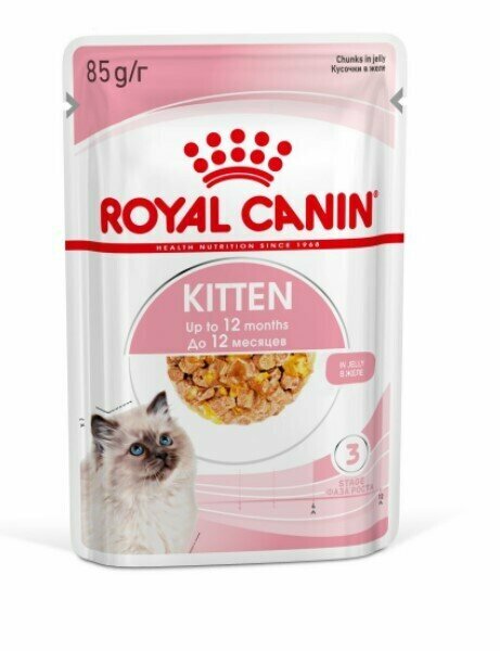 Royal Canin Kitten для котят в возрасте до 12 месяцев, в желе, 85 г х 24 шт - фотография № 2