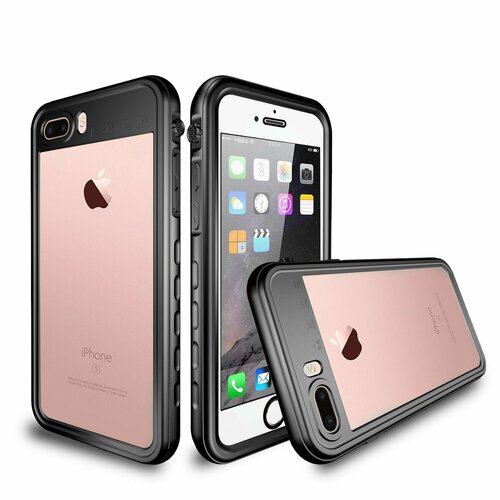 Водонепроницаемый и ударопрочный чехол Shellbox для iPhone 7+ / iPhone 8+, черный чехол для iphone 14 plus shellbox extreme черный водонепроницаемый ударопрочный