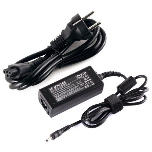фото Блок питания (зарядка) iqzip для ноутбука asus 19v 2.37a (45w), штекер: 3.0 x 1.1 мм, (с сетевым кабелем), pn: 40jw19v1aj