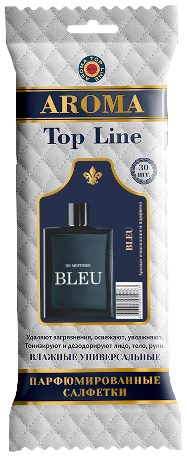 Салфетки влажные Aroma Top Line Bleu de Chanel №17 30 шт. AROMA TOP LINE 192335C | цена за 1 шт