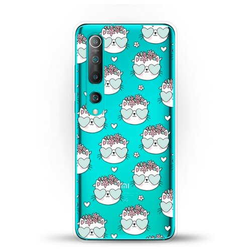 фото Силиконовый чехол узор из котов на xiaomi mi 10 pro andy & paul