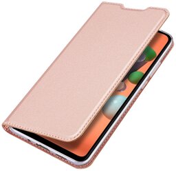 Чехол книжка Dux Ducis для Samsung Galaxy A12, Skin Pro, розовое золото